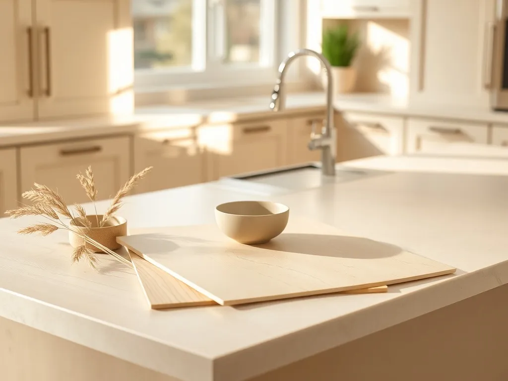Beżowa kuchnia jaki blat wybrać?