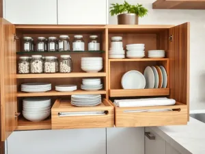 Jak zorganizować szafki w kuchni? 10 praktycznych pomysłów