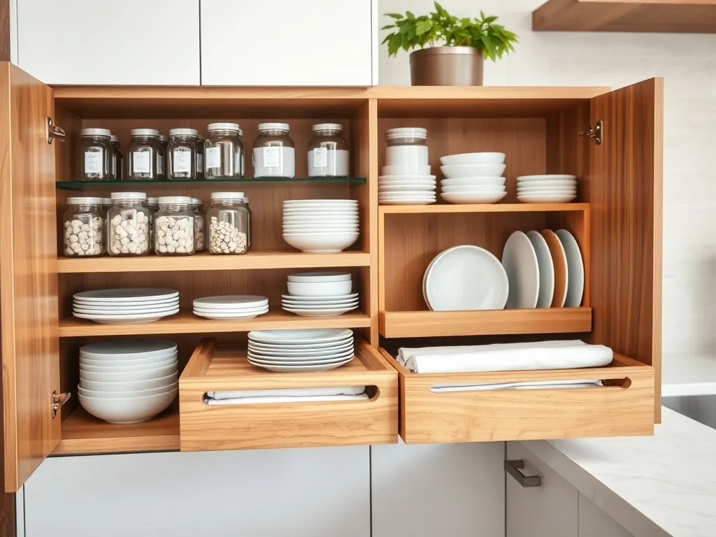 Jak zorganizować szafki w kuchni? 10 praktycznych pomysłów