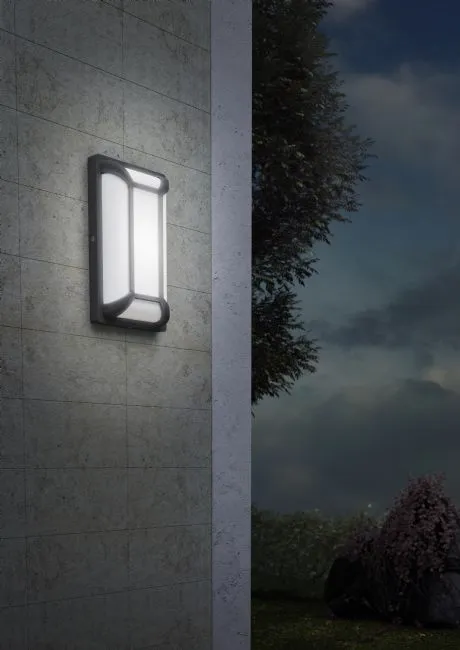 designerski kinkiet zewnętrzny led
